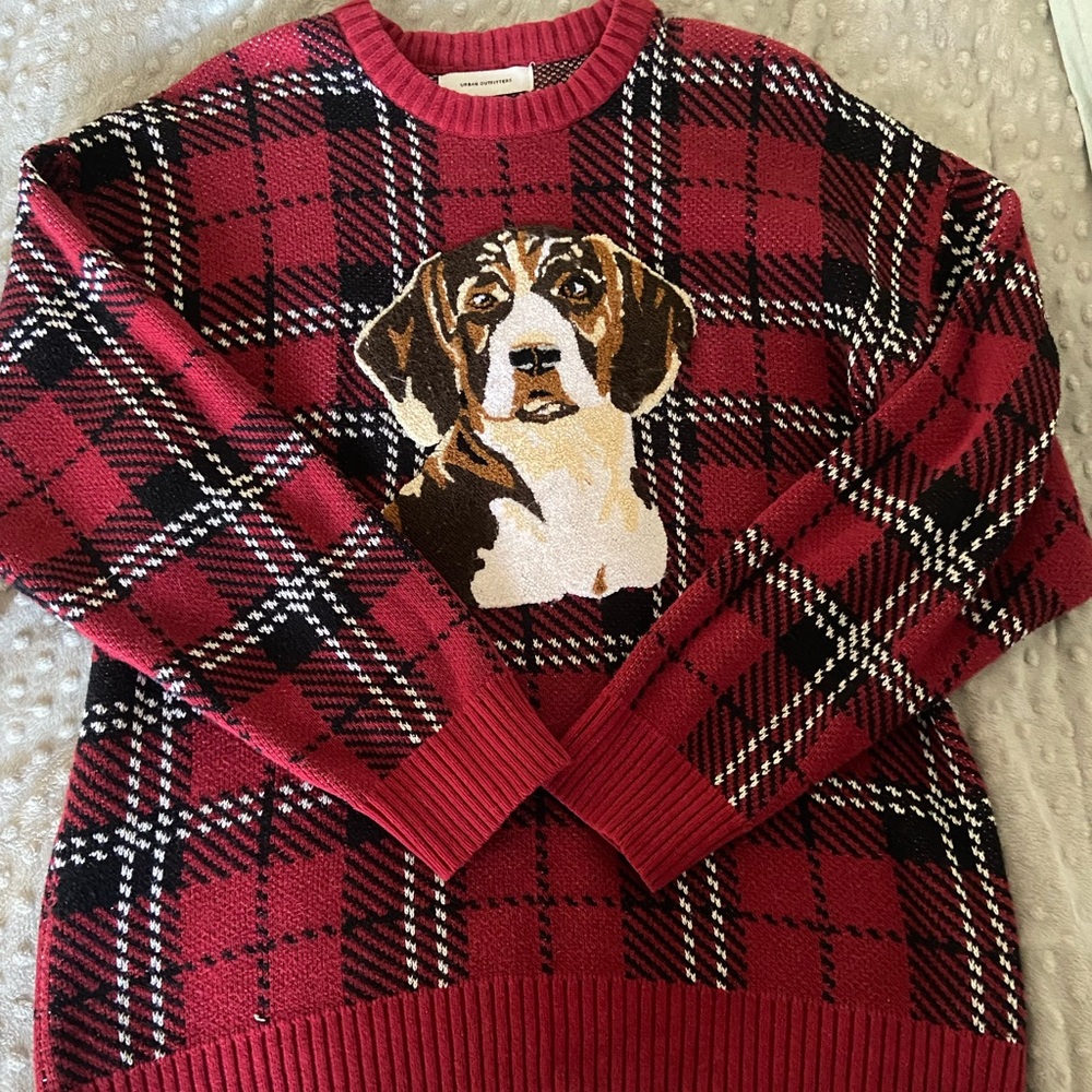 Urban Outfitters Oversized Sweater with Dog Decal